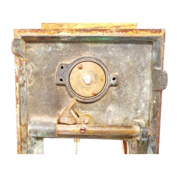 Vintage 1900's Antique Brass US Post Office Mailbox Door - Picture 6 of 8